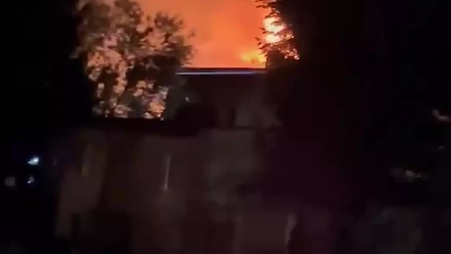 Pożar pustostanu przy ulicy Hajduckiej 61